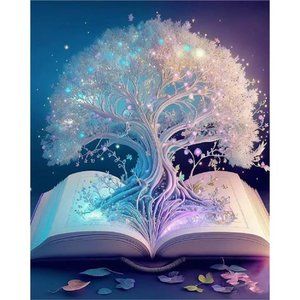 DIY 5D Diamond Painting Kits, Diamond Art White Tree of Life, 15.7x19.7inch